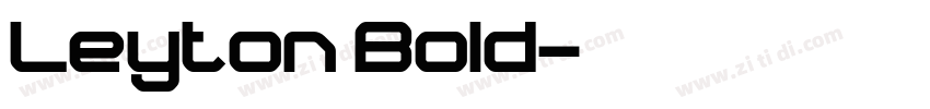 Leyton Bold字体转换